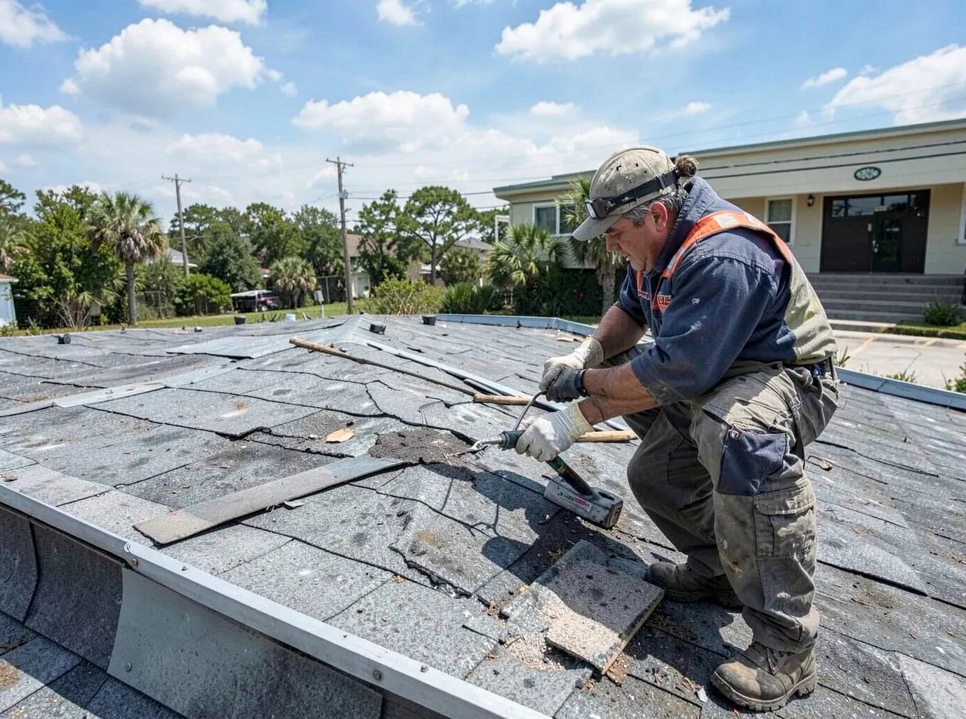 Wind Damage Roof Repair in Port Orange